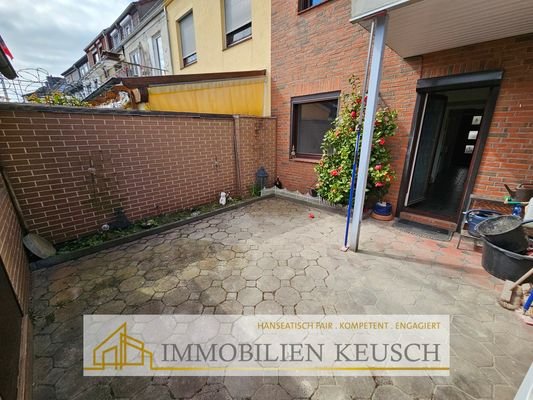 Terrasse-Hinterhof