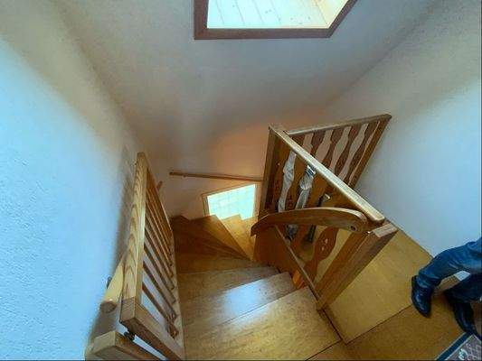 Treppe ins Dachgeschoss
