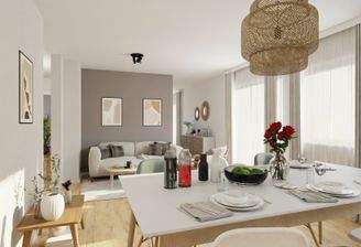 Visualisierung des Wohnzimmers der Eigentumswohnun