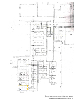 Grundriss Keller
