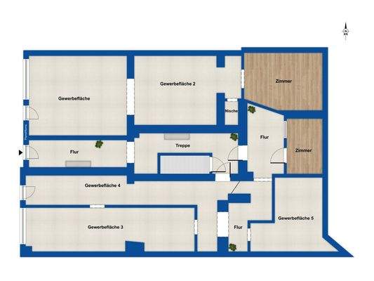 Grundriss Hochparterre