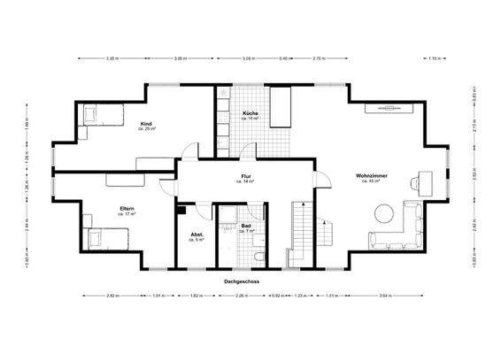 Grundriss Obergeschoss