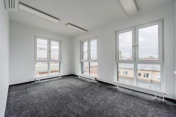 Single office to the left of the conference room