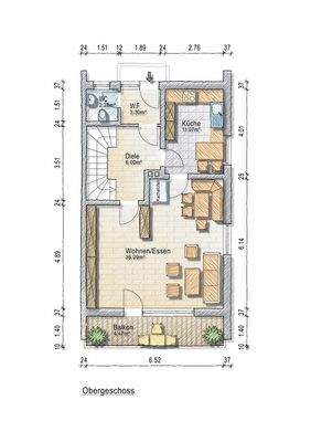 Großzügiges Wohnen mit Balkon