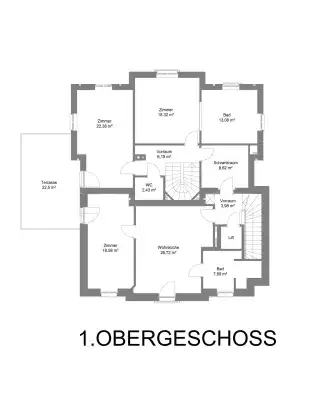 Plan Obergeschoß