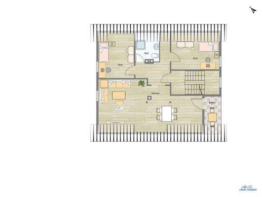 Grundriss Dachgeschoss