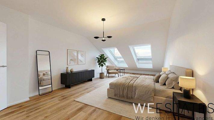 Schlafzimmer - Möblierungsbeispiel