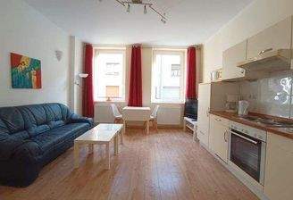 Wohnzimmer mit offener Küchenzeile