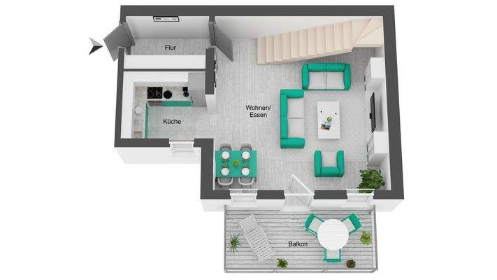 Grundriss - 1. Ebene