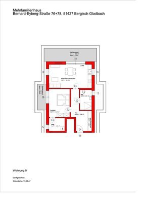 Grundriss WE 9
