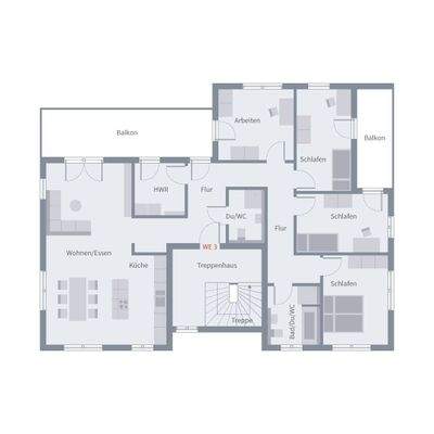 Grundriss Obergeschoss