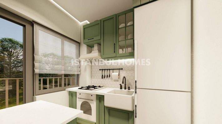 Furnished Whole Apartment Building in Istanbul with 5 Floors