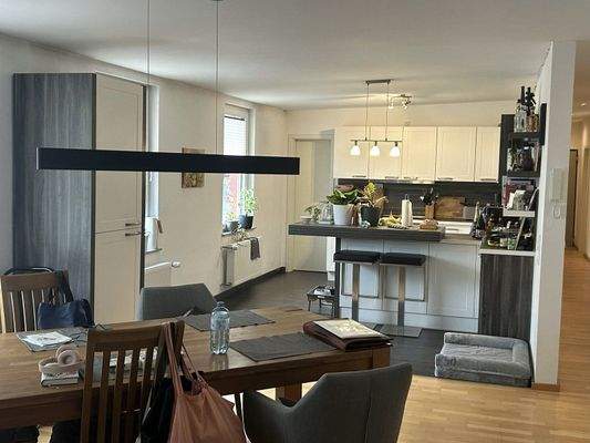 Küche, Esszimmer, Wohnzimmer große Wohnung