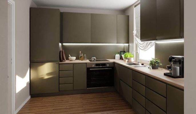 In der Küche bereiten Sie gemeinsam Ihre Mahlzeiten zu