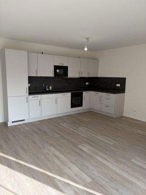 Wohnzimmer mit Küche