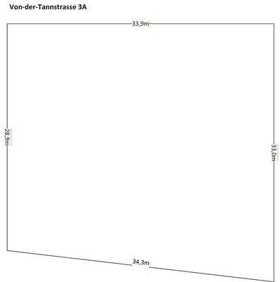 Abmessungen des Grundstücks