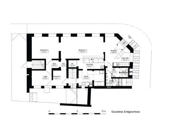 Grundriss-Skizze Erdgeschoss