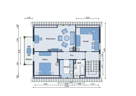 Dachgeschoss (so könnte es aussehen)