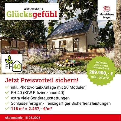 Aktionshaus Glücksgefühl mit Top Ausstattung