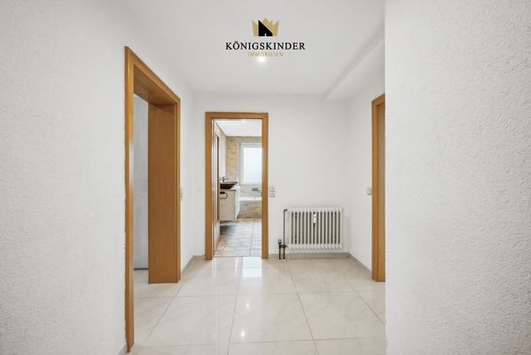 Eingangsbereich zur Erdgeschosswohnung 