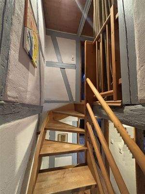 Treppenaufgang zum Dachgeschoss