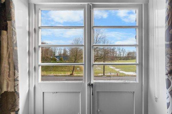 Blick durch die Balkontür