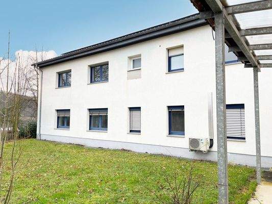 Seitenansicht Bürotrakt