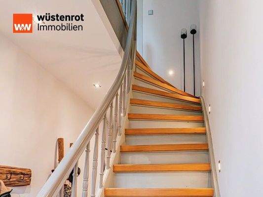 Historische Treppe - steil und gut zu gehen