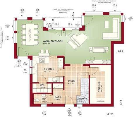 Grundriss EVO 154 V7 EG