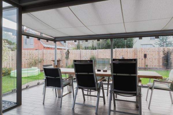 Ansicht vom Wintergarten Richtung Norden