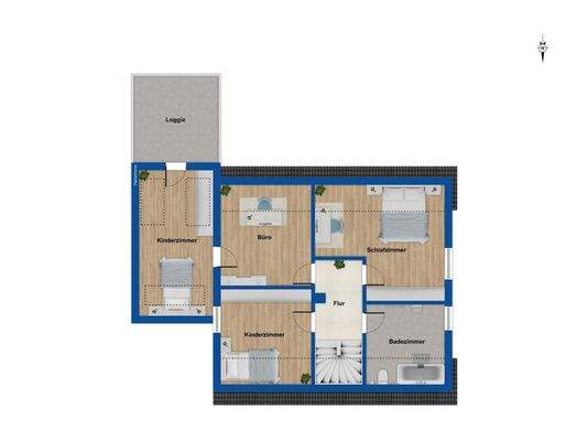 Grundriss Obergeschoss