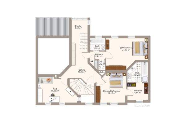 Grundriss Obergeschoss