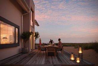 Abendstimmung auf der eigenen Terrasse 