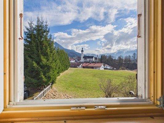 Ausblick aus dem denkmalgeschützten Hof