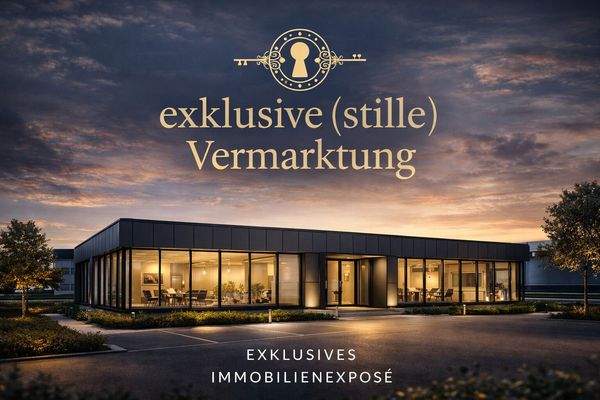 Exklusives Immobilienexposé bei Dämmerung