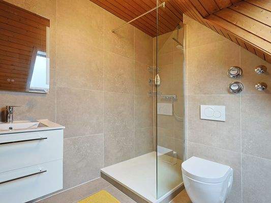 Zweites Tageslichtbad mit Dusche