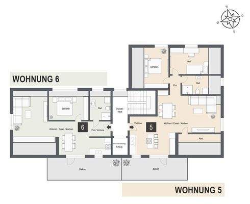 Wohnung 5 und 6