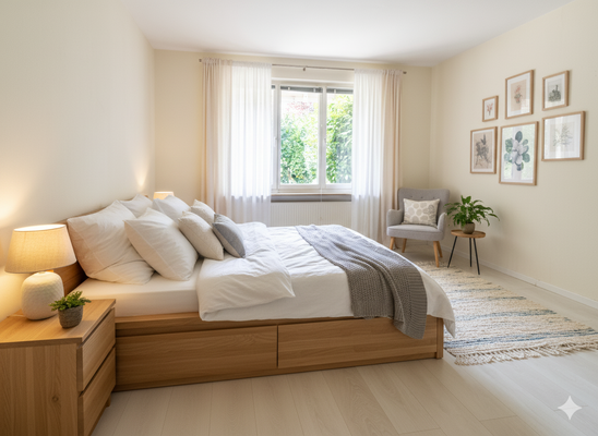 Schlafzimmer Staging