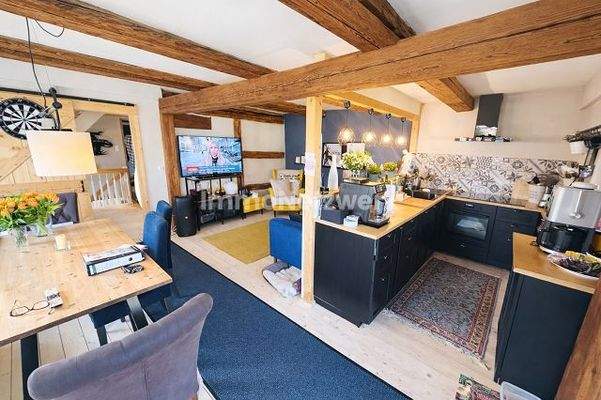 Gesamt Ansicht Küche Wohnen un