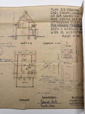 Einreichplan (Grundriss nicht mehr aktuell)