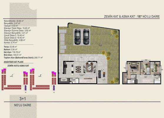 Apartments in an Elegant Project in Antalya Kepez