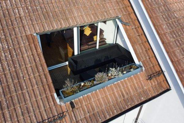 Süd-Balkonloggia von oben