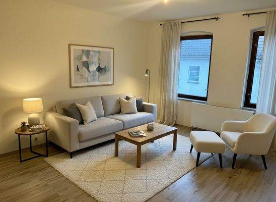 Wohnzimmer KI generierte Möbel