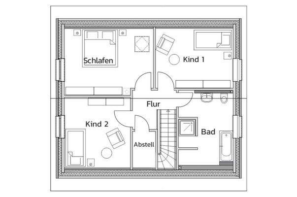 Beispielgrundriss DG