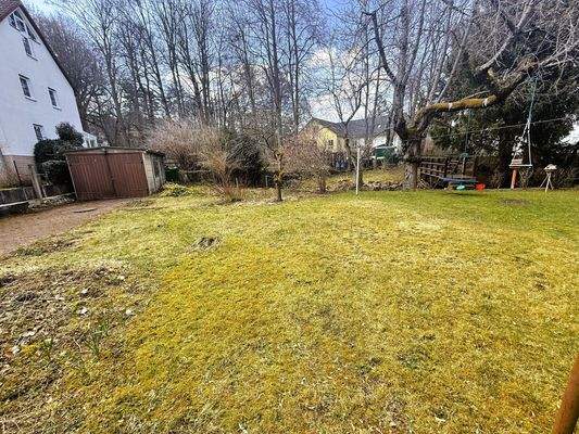 Garten mit Rasenfläche