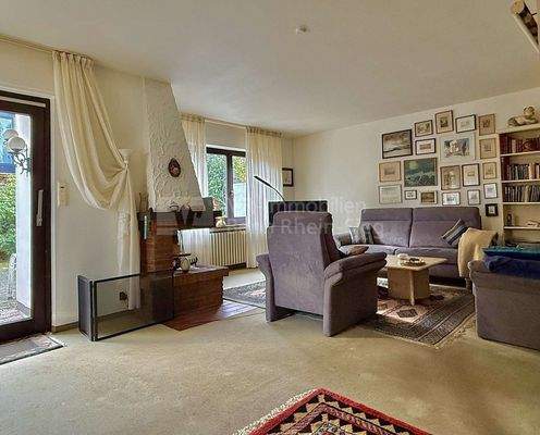 Wohnzimmer mit Kaminofen