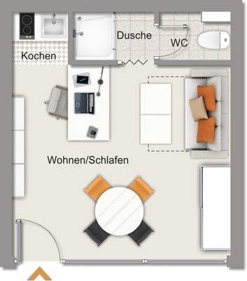 Homeoffice - Apartment - Laden