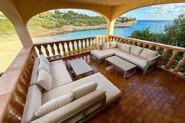 Balkon zum Sandstrand