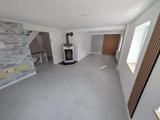 EG Wohnzimmer mit Kaminofen