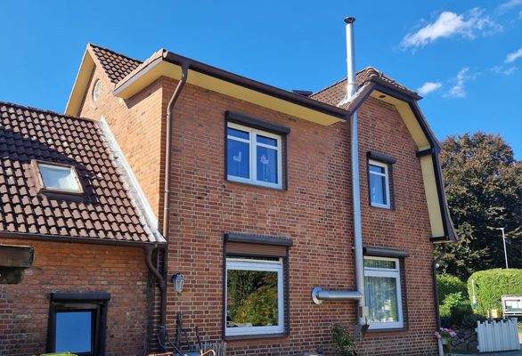 Rückansicht des Hauses